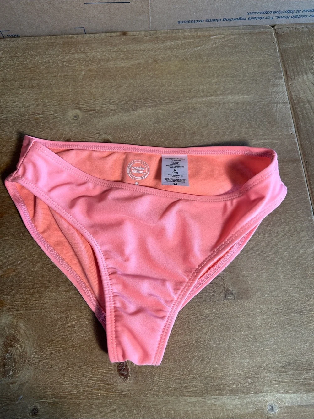 wonder nation Pink Coral Girls' Bikini Bottoms